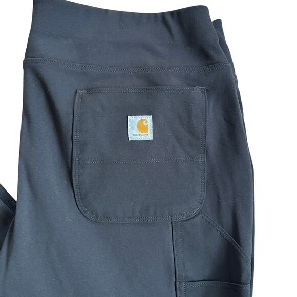 Carhartt Women’s Utility Work Pants Black XL 16/18 Regular Stretch Pockets - Picture 2 of 8